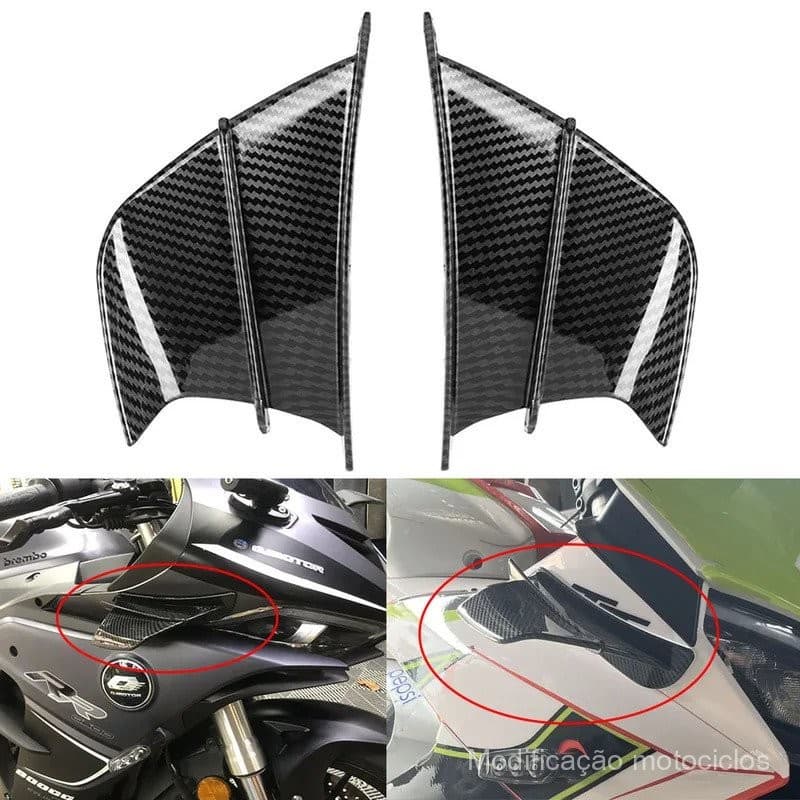 Aerofólio de motocicleta Honda xre300 CBR600RR cbx1000 Bmw S1000RR S1000R Asa Aerodinâmica