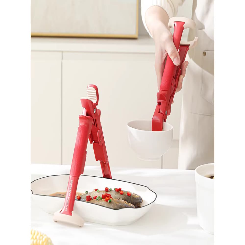 Cozinha dois-em-um antiderrapante anti-escaldante tigela fixação ferramenta útil tomar tigela braçadeira vegetal braçade