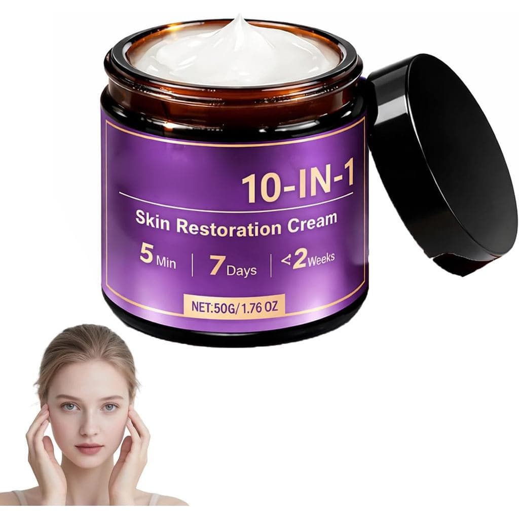 QIAWI Biotin 10-em-1 para Cuidados Faciais e do Pescoço, QiaWI Biotin 10-em-1 Reparador, Biotin 10-em-1 Hidratante, Crem