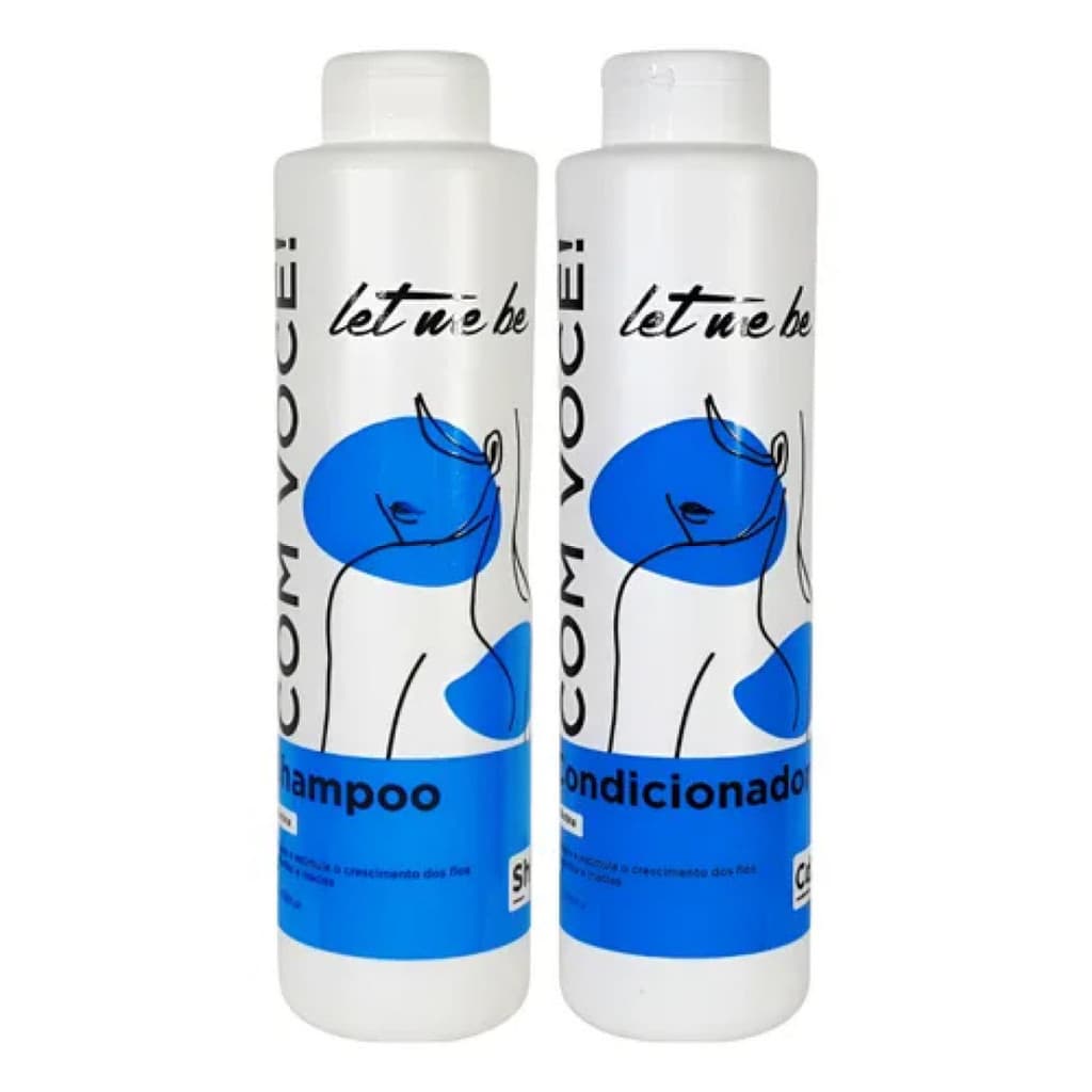 Kit Shampoo + Condicionador Biotina 1L Let Me Be