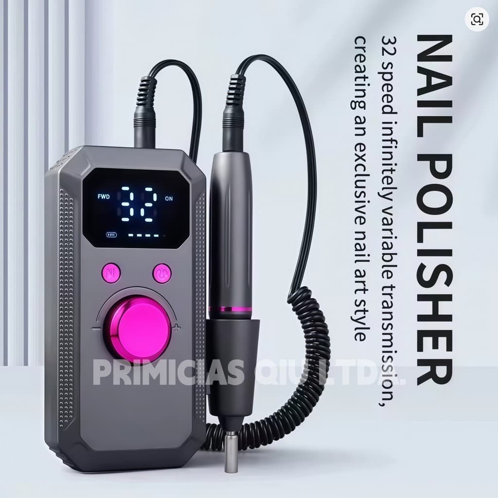 Lixadeira Elétrica De Unha 32.000 RPM Recarregável Profissional Motor Unhas Fibra Porcelana BINGO