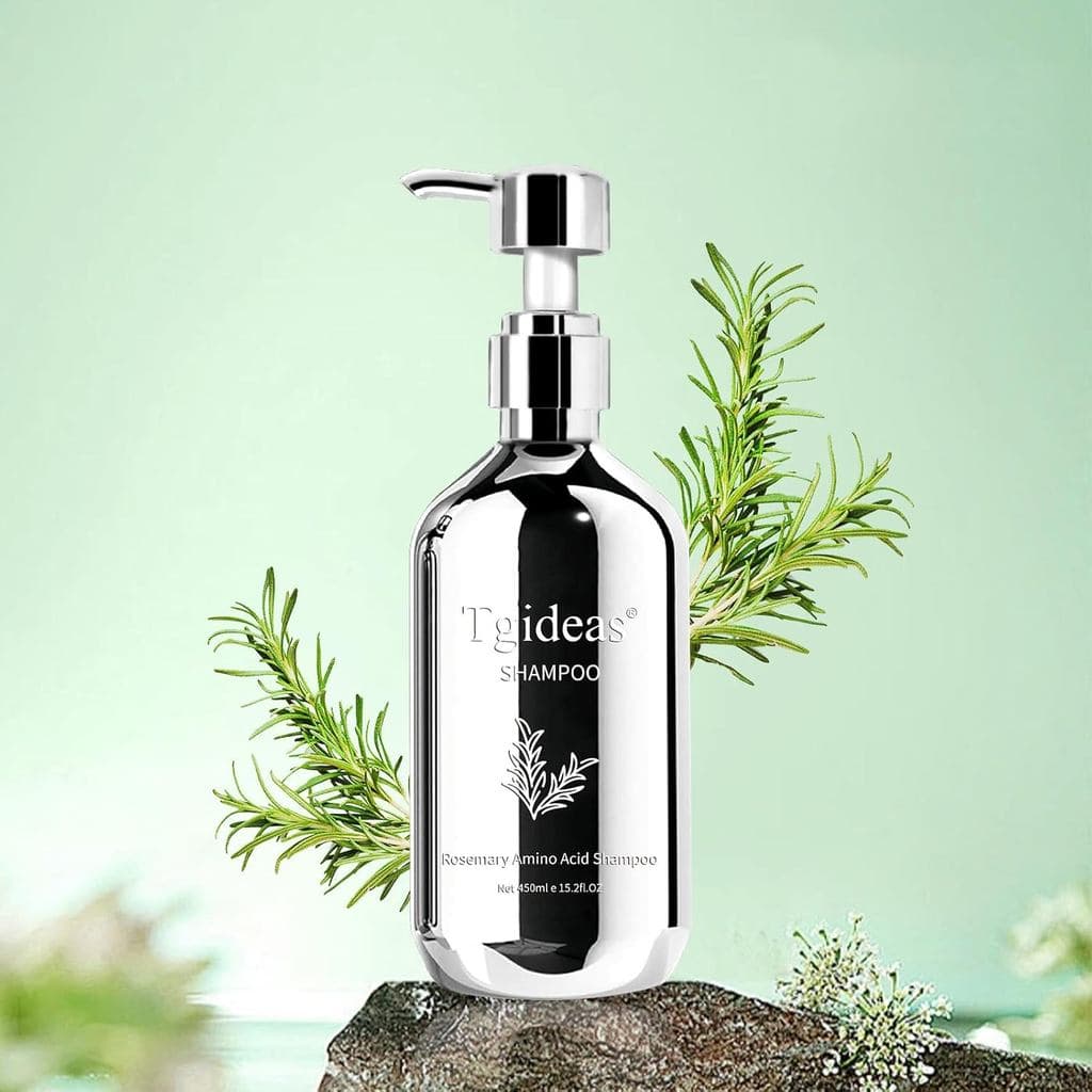 Shampoo Tgideas Rosemary Biotin - Sem Sulfato, Vegano, Volumizante para Cabelos Finos, Cacheados e Tingidos, 15.2 fl oz