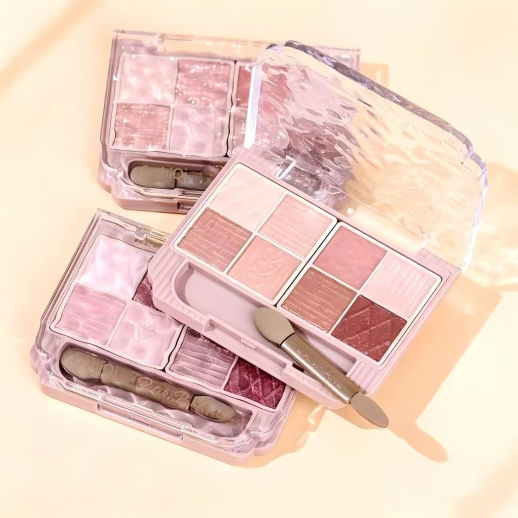 Maquiagem ErshiQi Sombra em relevo de oito cores perolada fina brilhante fosca brilho contorno Blush abrangente tudo-em-