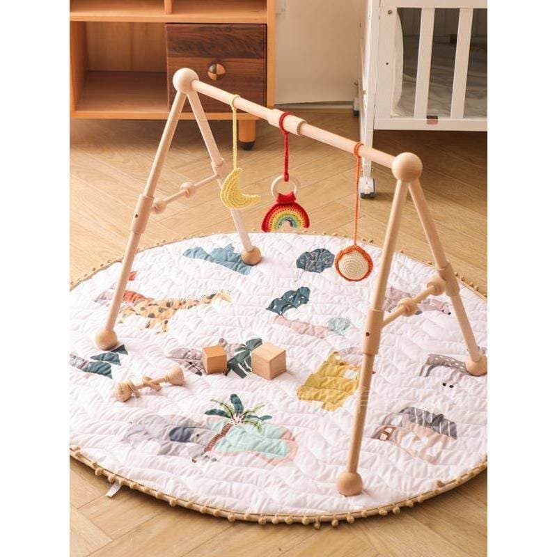 Rack de brinquedo cama sino suporte bebê diy rack de Fitness coaxial bebê mão livre Boom consumo do bebê força física fe
