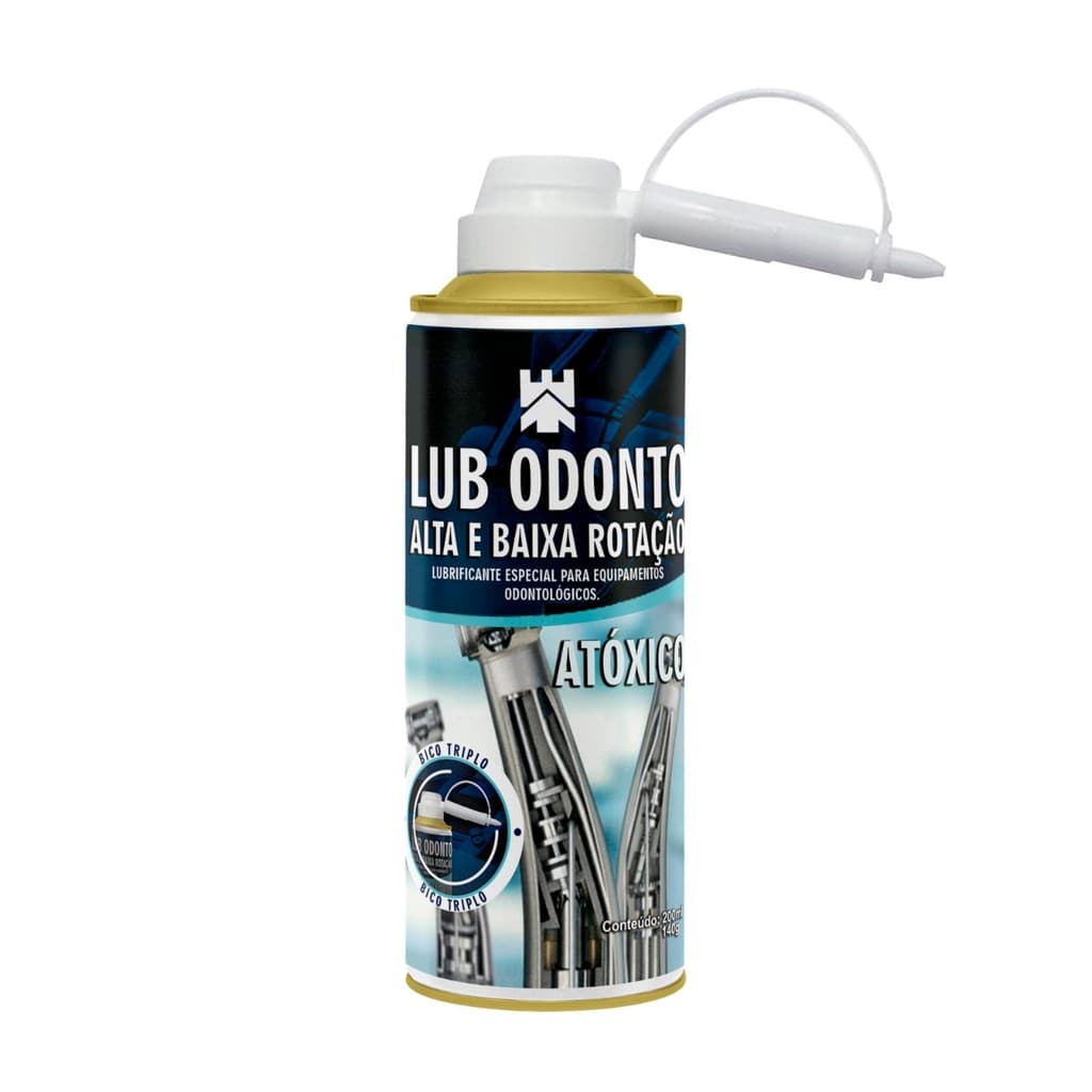 LUBRIFICANTE ODONTOLÓGICO ALTA E BAIXA ROTAÇÃO 200ml/140g
