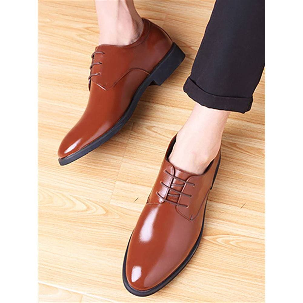 Sapatos de couro masculinos verão novo estilo Martin botas negócios britânicos Formal Wear cabeça grande sola grossa aum
