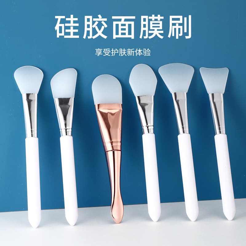 Máscara escova de Silicone salão de beleza escova especial máscara de lama Spa lama branca tipo esfregaço limpeza Facial