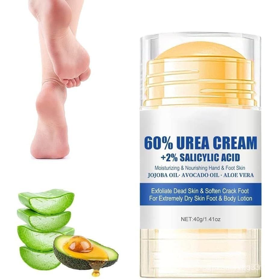 Creme para os Pés com Ureia, Creme os Pés Atualizado 2025 para Calcanhares Rachados e Pele Seca, Creme Reparador pa