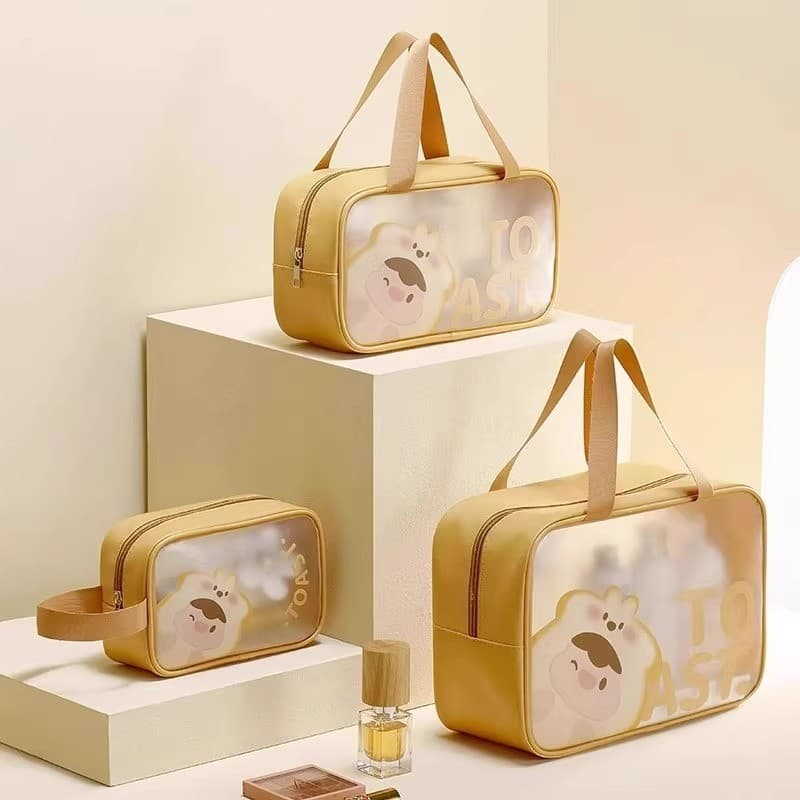 Saco de toalete de viagem feminino portátil à prova dwaterproof água saco cosmético organizador saco natação Fitness ban