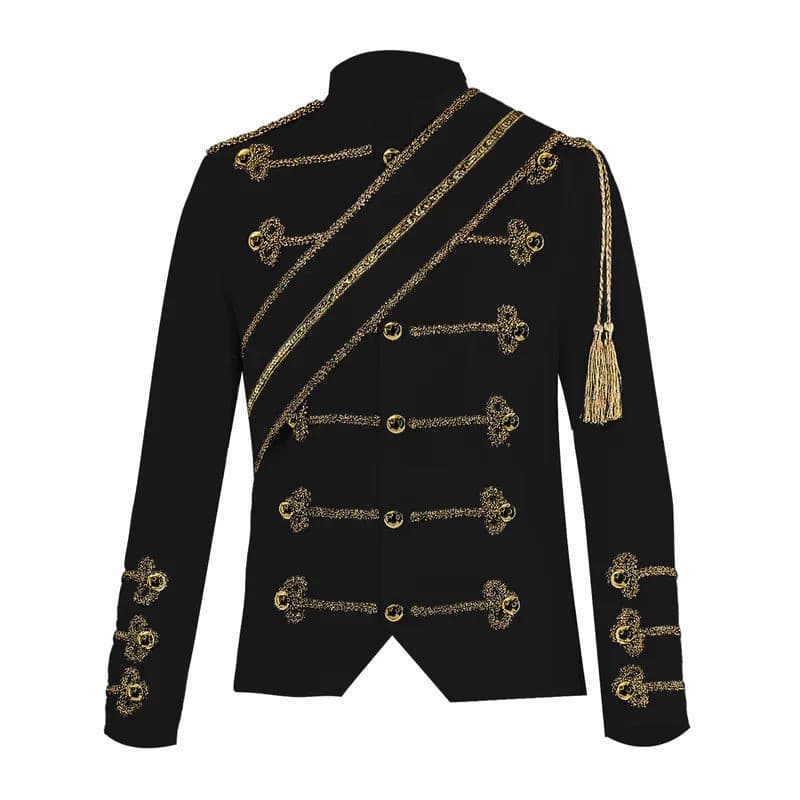 Terno De Balancim Medieval De Lantejoulas Masculino , Roupa De Halloween Da Moda Para Performance De Palco De Festa De C