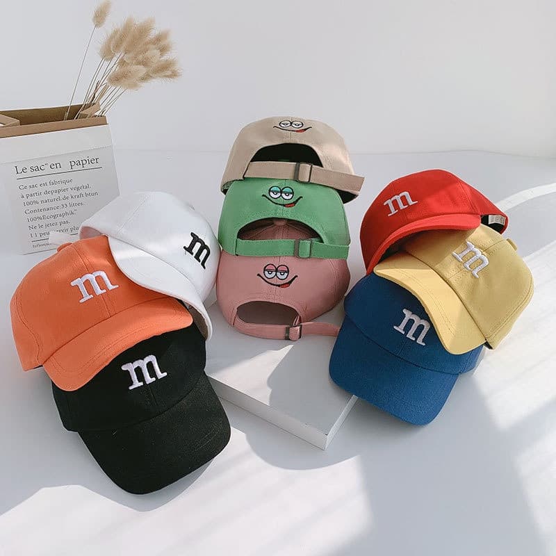 Boné de Verão para Bebês, Boné de Beisebol para Meninas, Boné de Sol para Meninos, com Bordado de Letras Hip-hop, T