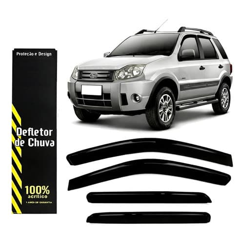 Calha Chuva Defletor Ecosport 2003/2012 4portas Jogo Premium