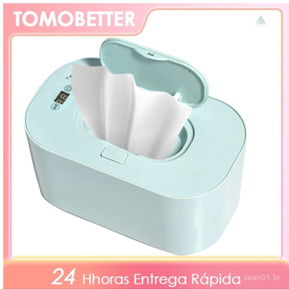 Aquecedor De Lenços Umedecidos Para Bebês Com Display Digital , Dispensador De Grande Capacidade , Alimentado Por USB