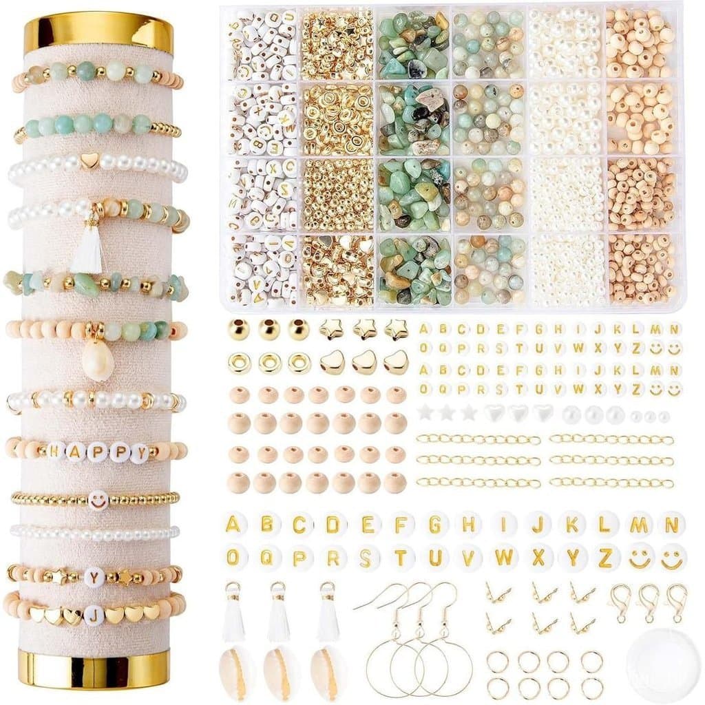 As contas de amazonita natural da Leyue são adequadas para a confecção de pulseiras, contas de pedras preciosas e conjun