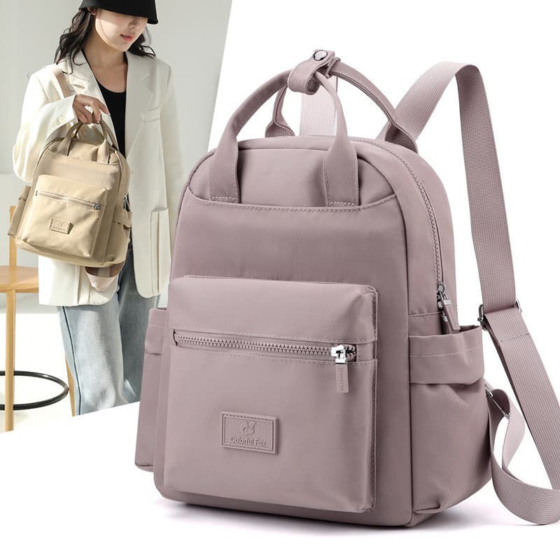 Mochila feminina mochila 2024 novo estilo versão coreana na moda Oxford pano lona moda All-Match senhoras viagem pequeno