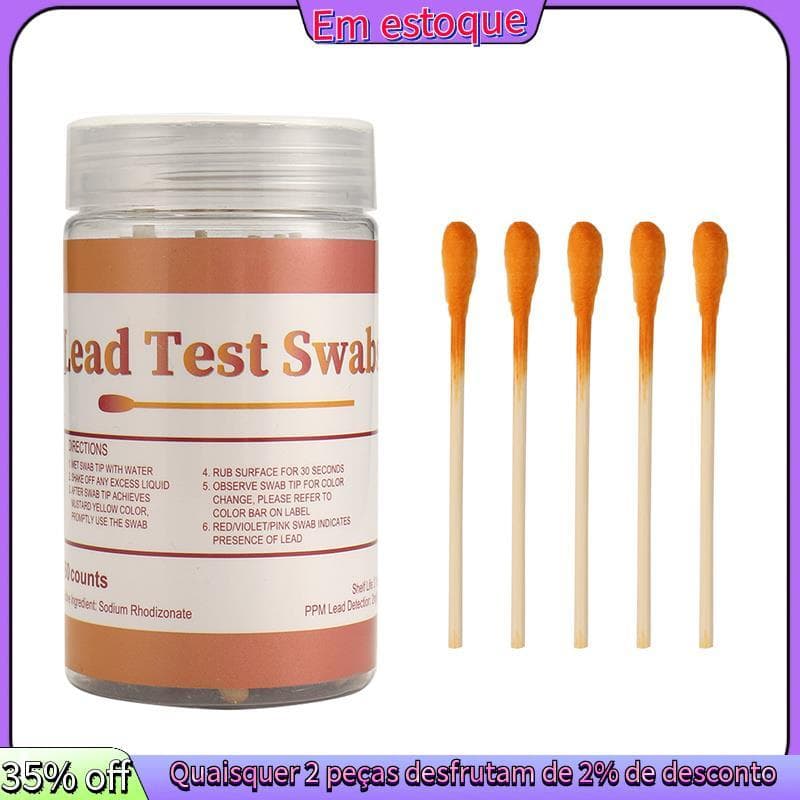 Kit De Cotonetes Para Teste De Pintura De Chumbo , 60 Peças , Doméstico , De Verificação Tiras Animais De Estimação