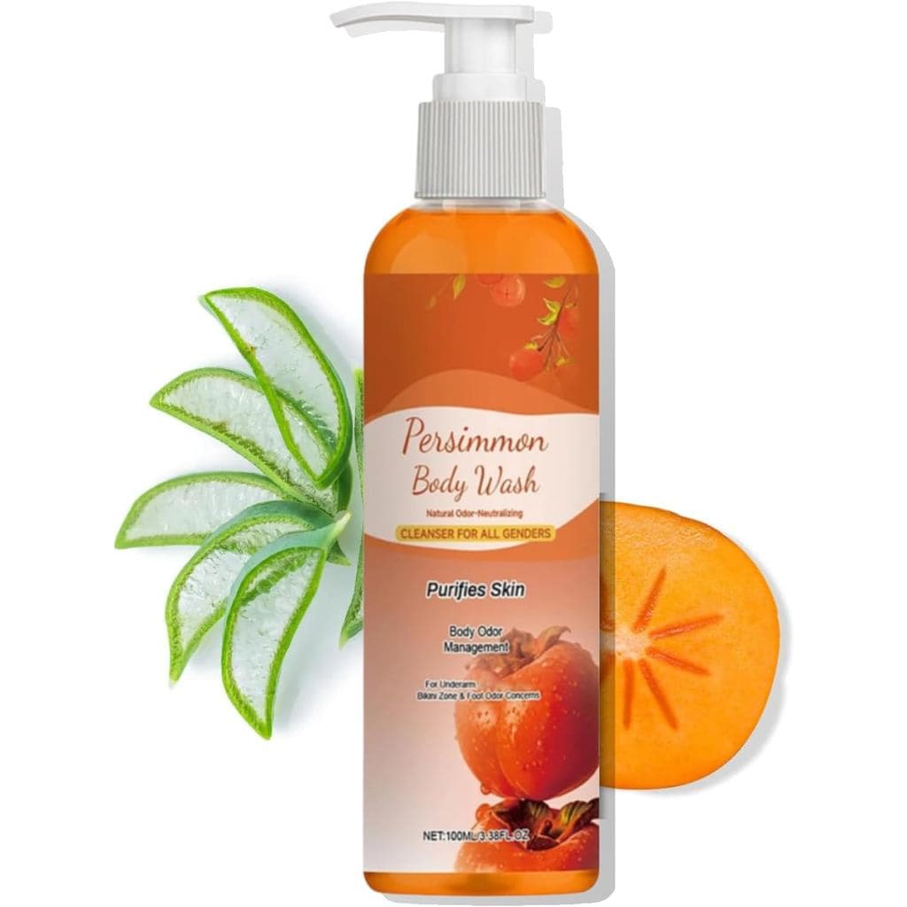 Sabonete Líquido de Caqui para Idosos, Sabonete em Barra Desodorante Anti-Odor, Sabonete Líquido de Caqui para Remover O