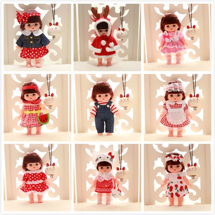 Xiaolemei Milu boneca roupas vestido de substituição 26cm irmã saia terno jogar casa mudança vestido menina brinquedo