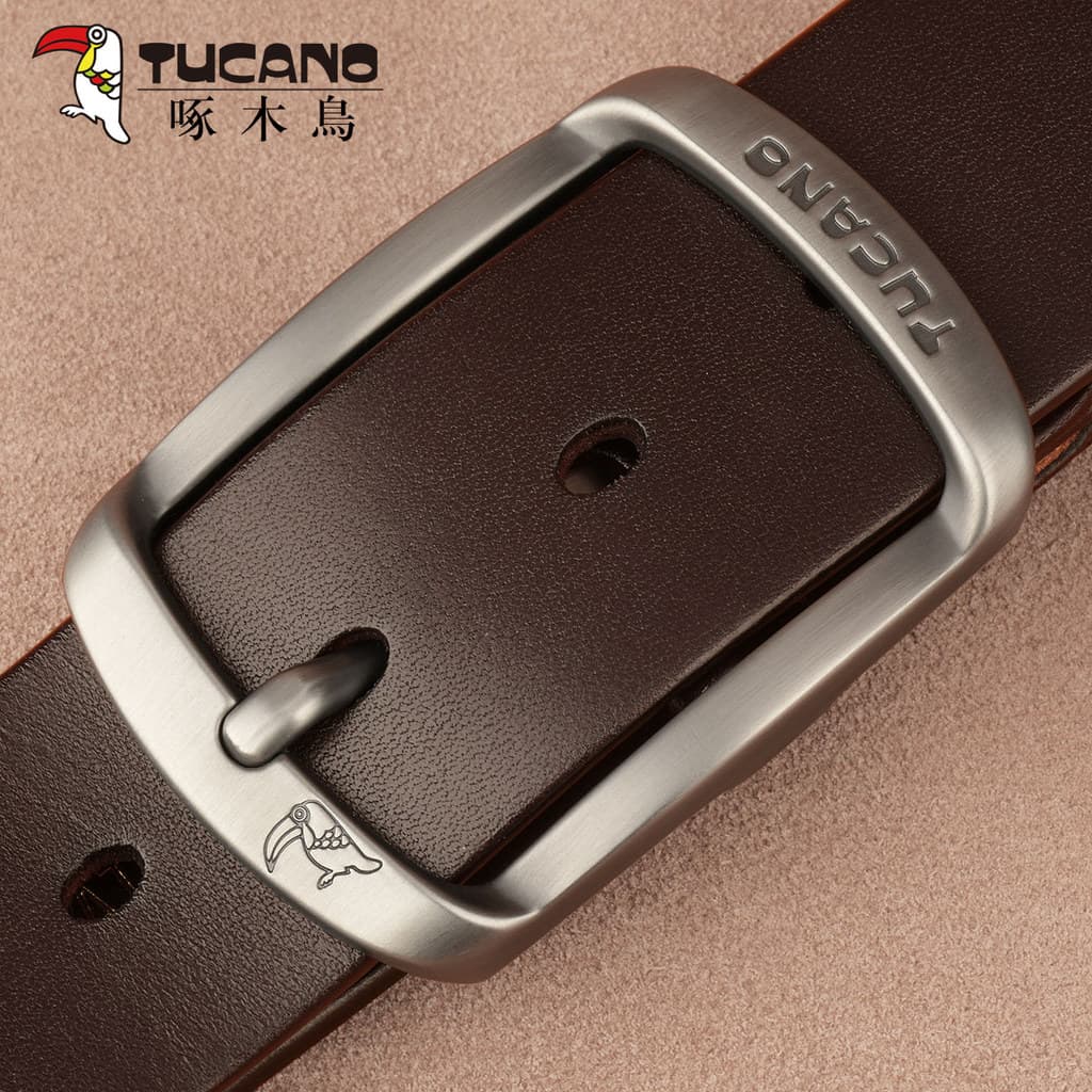 Woodpecker cinto masculino de couro genuíno juventude Casual versão coreana moda estudante calças cinto puro couro pino