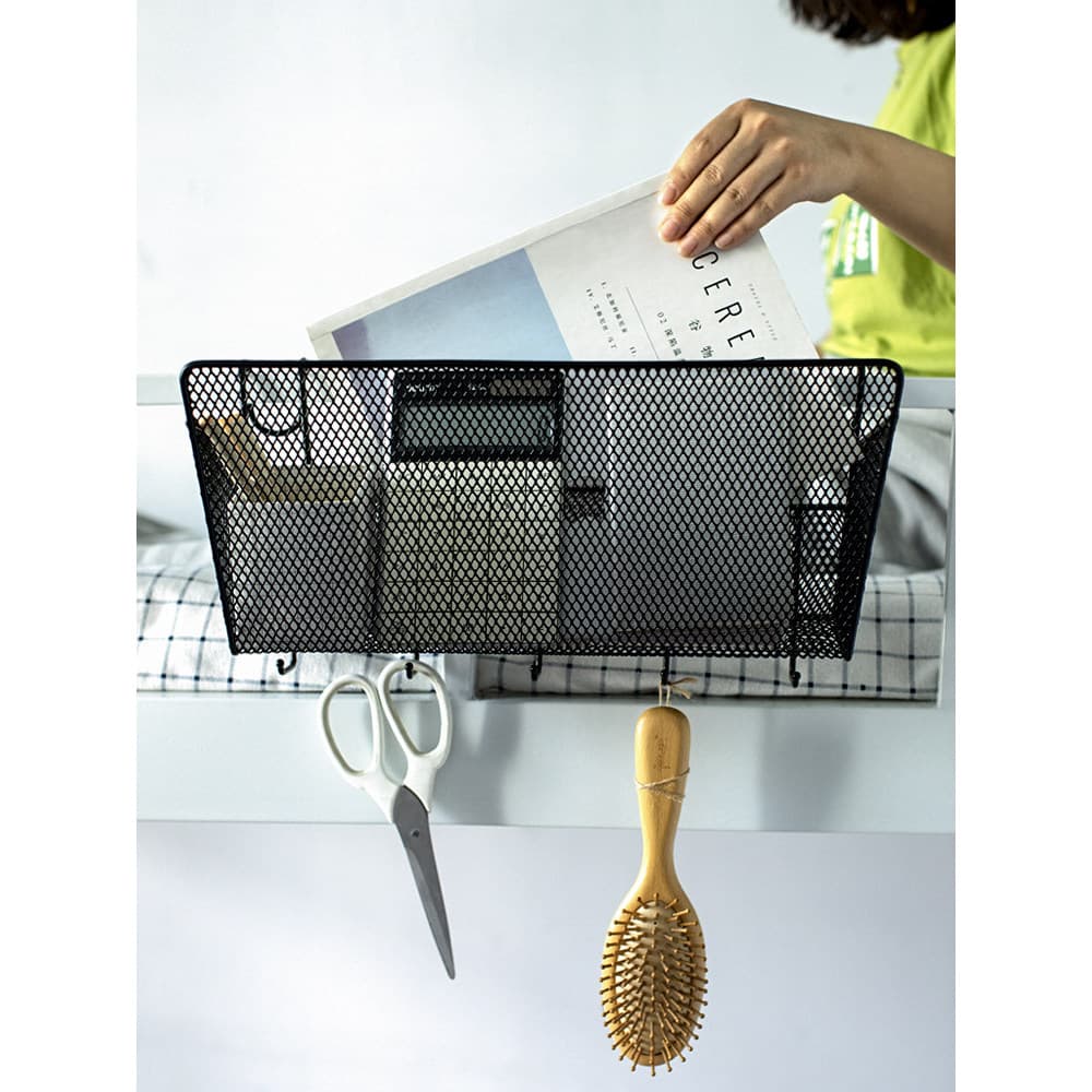 Cesta suspensa de cabeceira para quarto, beliche inferior, cesta de armazenamento