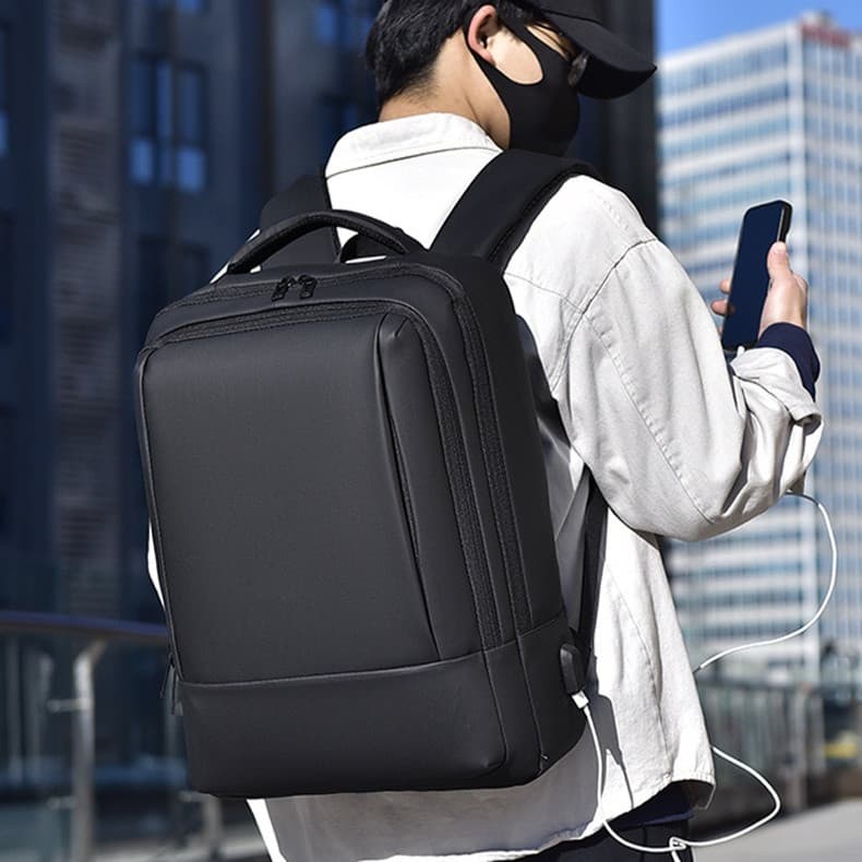Mochila De Negócios Masculina Moda Viagem Grande Capacidade À Prova Dwaterproof Água High-End Commuter Portátil Saco Lev
