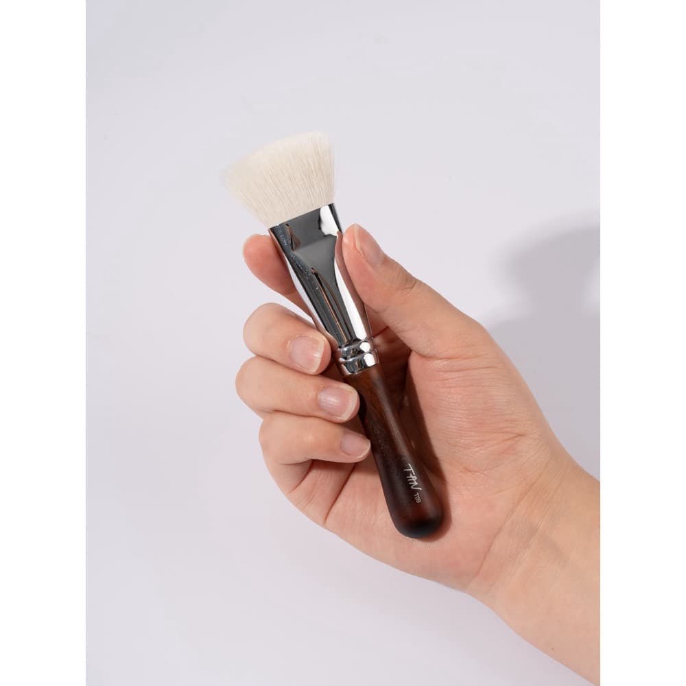 Estrela bolso cabeça plana contorno escova sombra escova Blush escova de lã branca pincel de maquiagem portátil alça cur