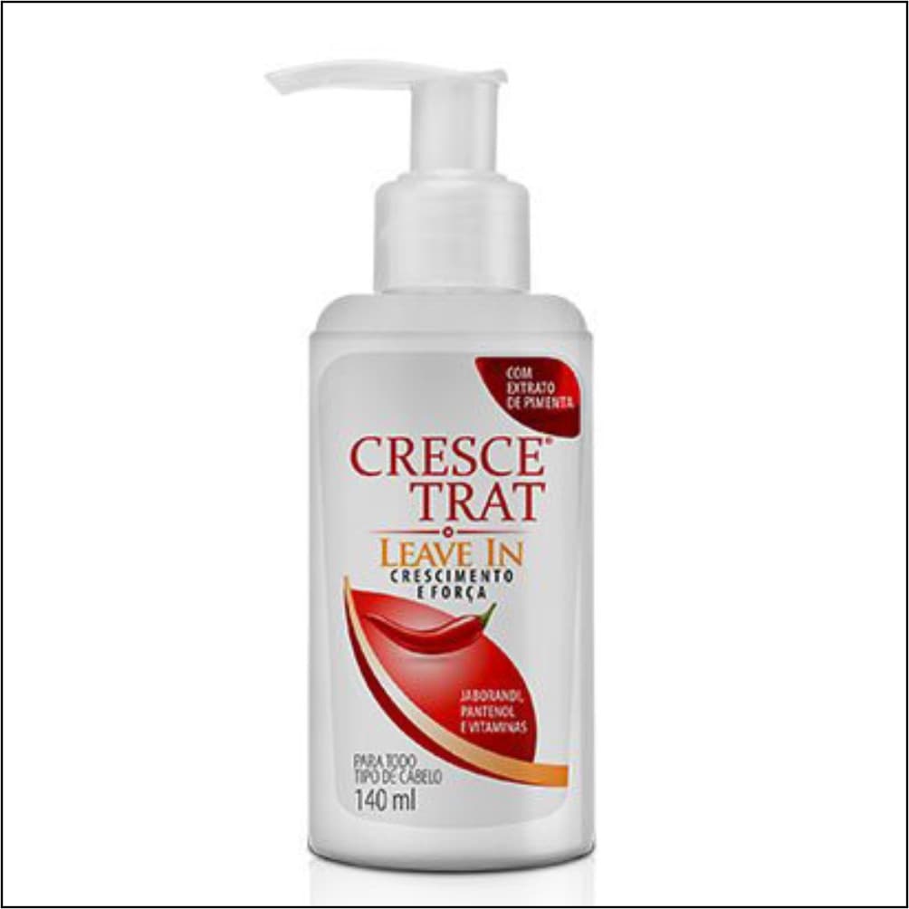 Crescetrat Leave In (Creme de Pentear) Anti Queda de Cabelo para Crescimento Capilar com 140ml Homens e Mulheres