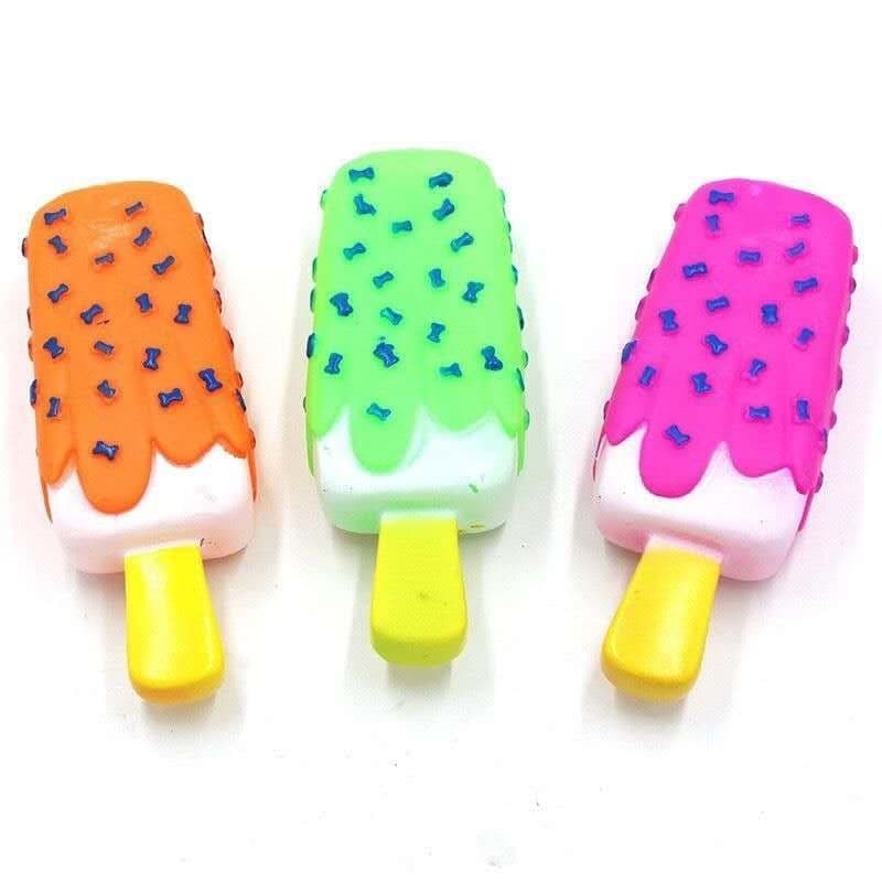 Brinquedo de Borracha Pet Formato Picolé ZN 0083 – Divertido e Resistente