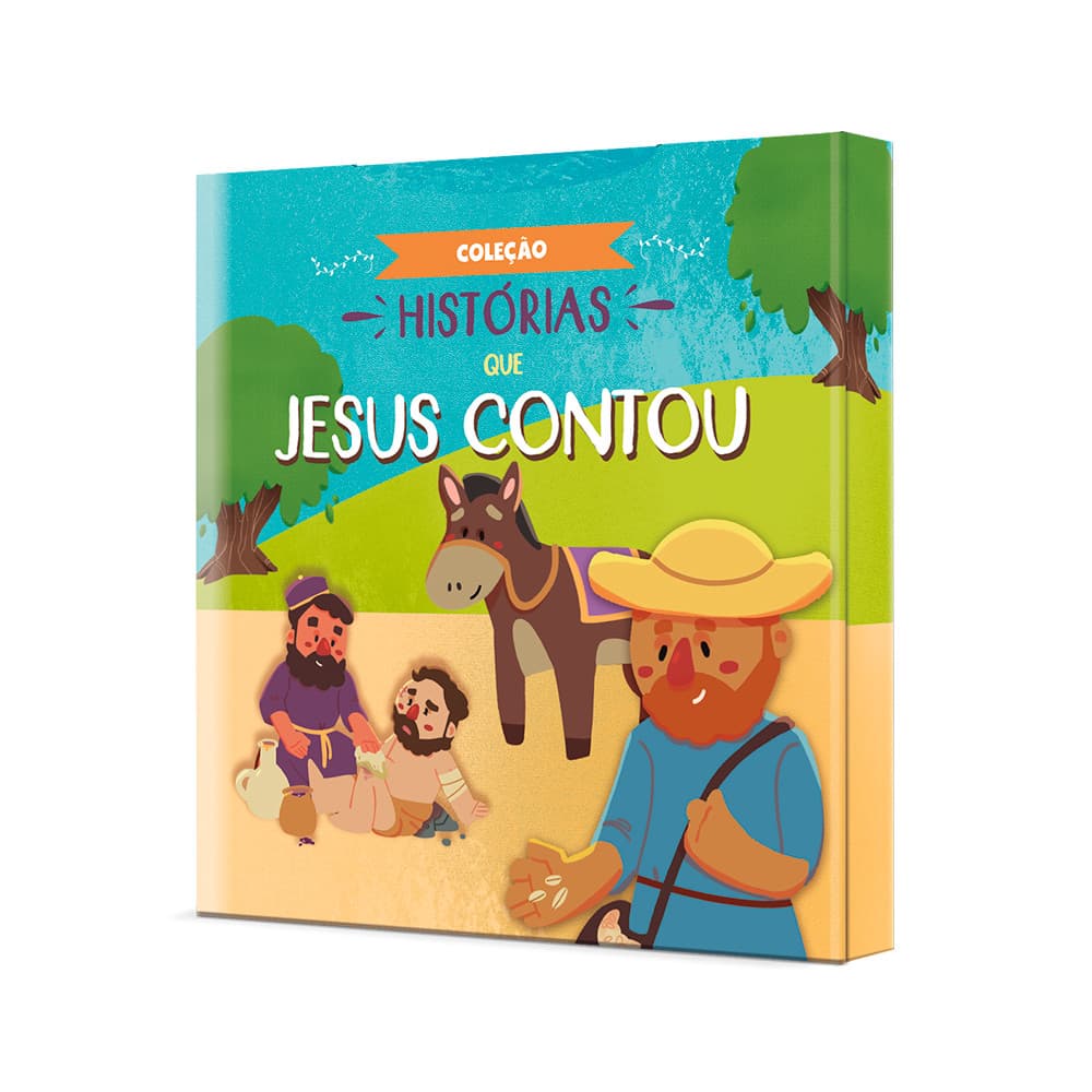 Box com 4 livros infantis - Série Histórias que Jesus contou  - Livro infantil Cristão