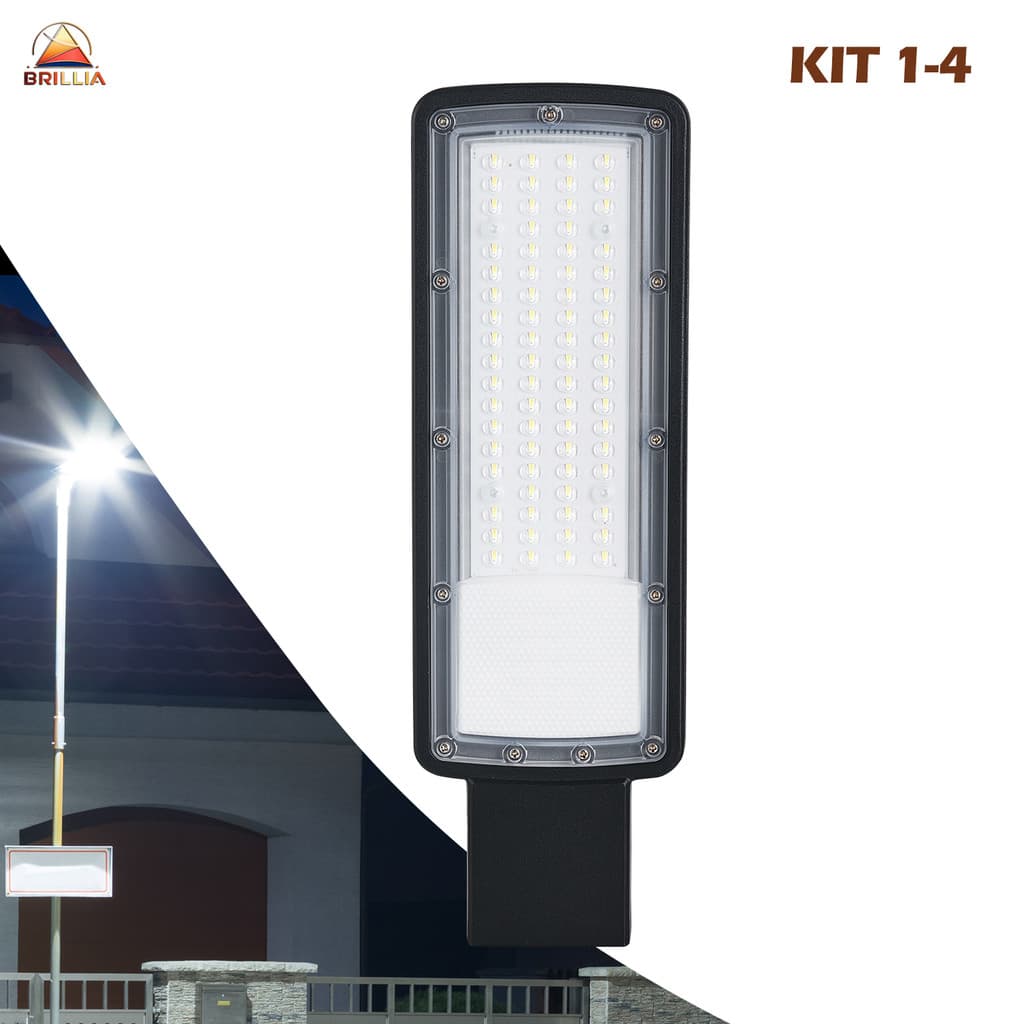 Luminária LED Postes 200W IP66 Alta Potência Economia Durável Exteriores Pública Bivolt
