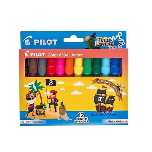 Canetinha Hidrográfico Color 850-L Junior  C/12 Cores Pilot