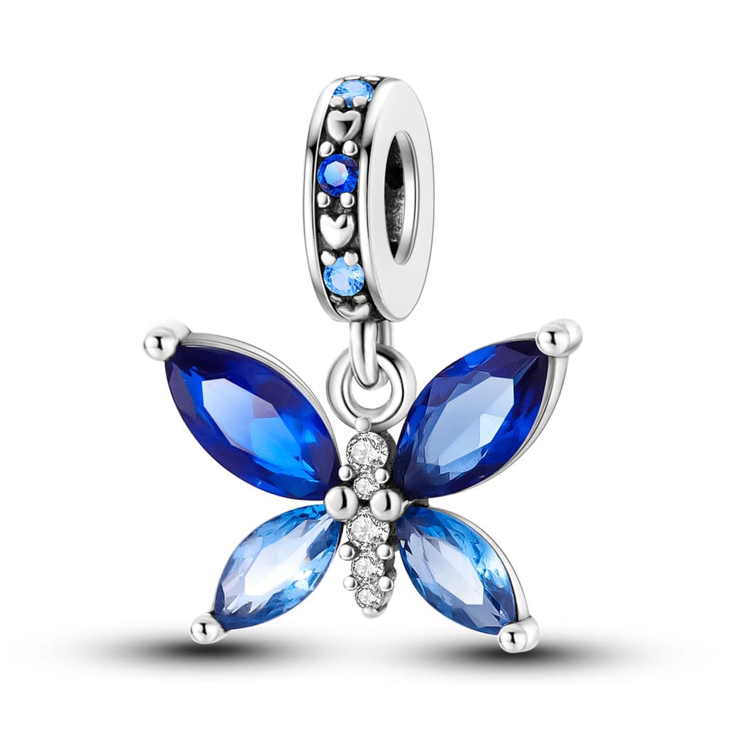 BERLOQUE my EK BORBOLETA CRISTAL PRATA S925 DETALHE EM ZIRCÔNIA