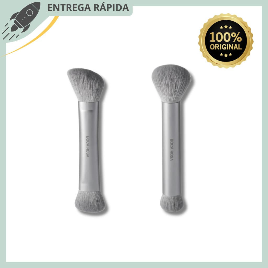 PINCEL BOCA ROSA DUO 1 E DUO 2 MULTIFUNCIONAL PROFISSIONAL ACABAMENTO PERFEITO E SUAVE
