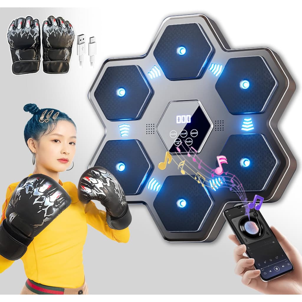【2025 Novo Lançamento】Máquina de Boxe Musical  
Máquina de Boxe Musical  
Alvo Eletrônico para Interiores   
Saco de Pa