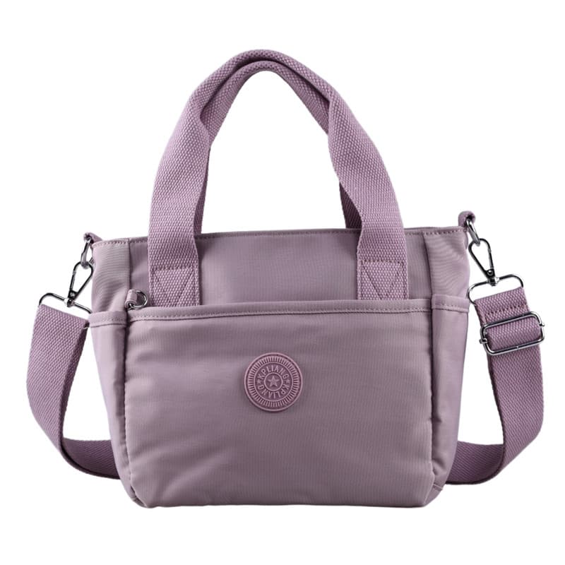 Bolsa feminina moda leve Tote simples All-Match pequeno saco de um ombro cruz-corpo impermeável náilon bolsa Casual