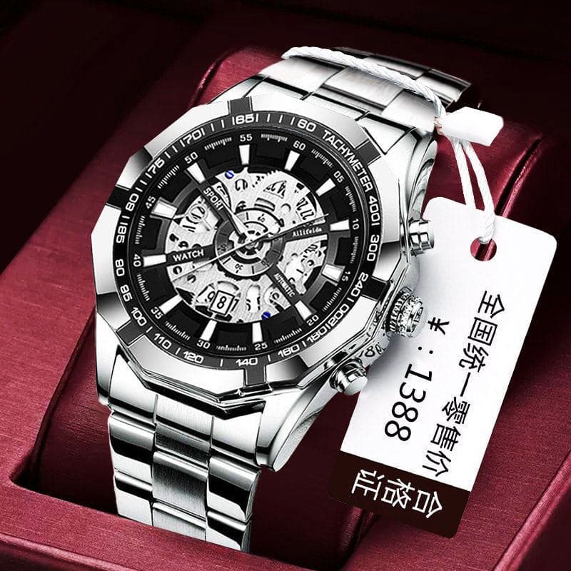 relogio masculino Original automático puro relógio mecânico relógio masculino oco turbilhão luminoso à prova dwaterproof