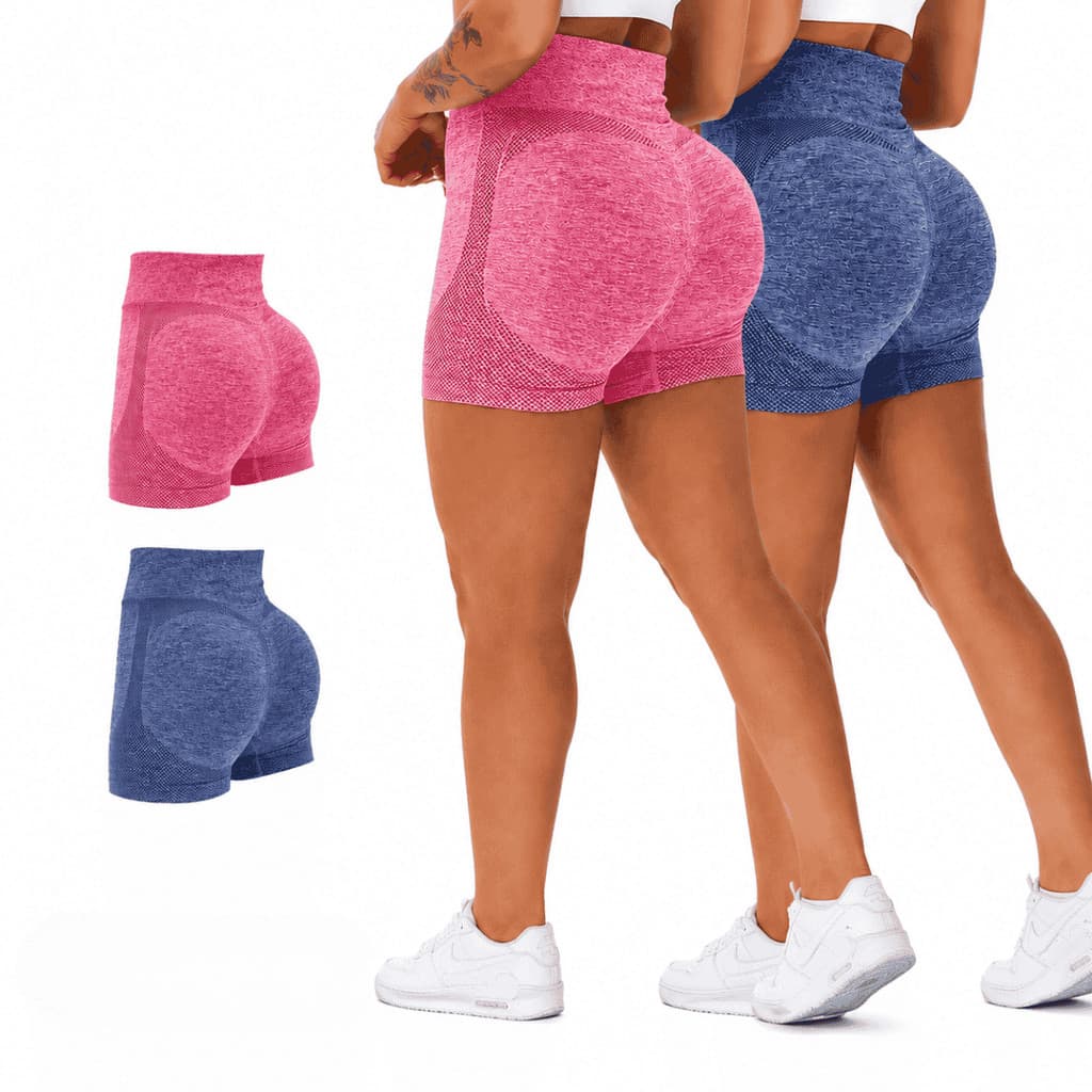 Kit 4 Shorts Fitness Levanta Bumbum De Academia Yoga Treino ou 2 Shorts