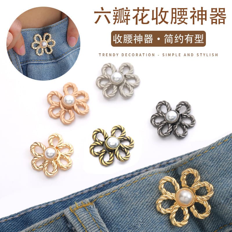 Jeans pétala cintura estreita cintura apertada aperto calças tamanho ajuste fivela destacável cintura flor fivela de cin