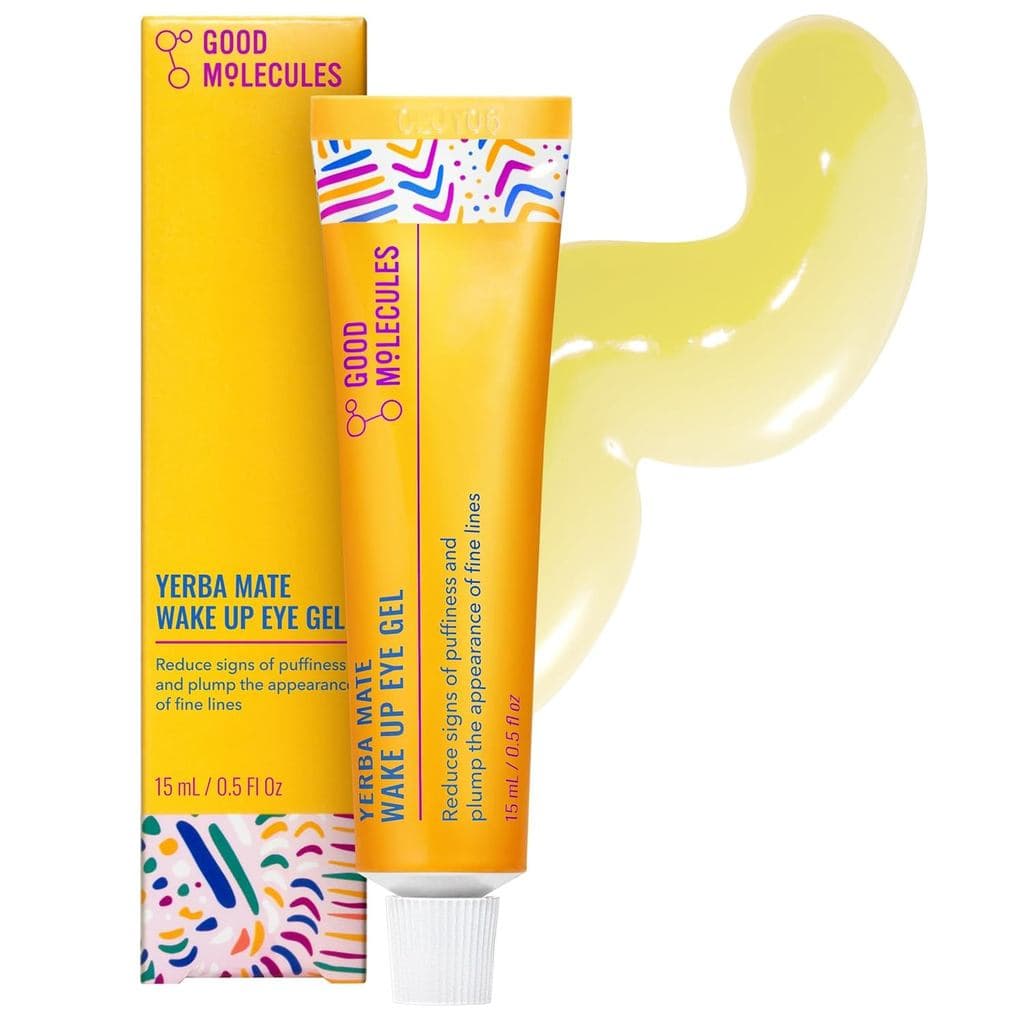 Good Molecules Yerba Mate Wake Up Eye Gel - Gel Creme Hidratante para a Área dos Olhos com Ácido Hialurônico e Cafeína -