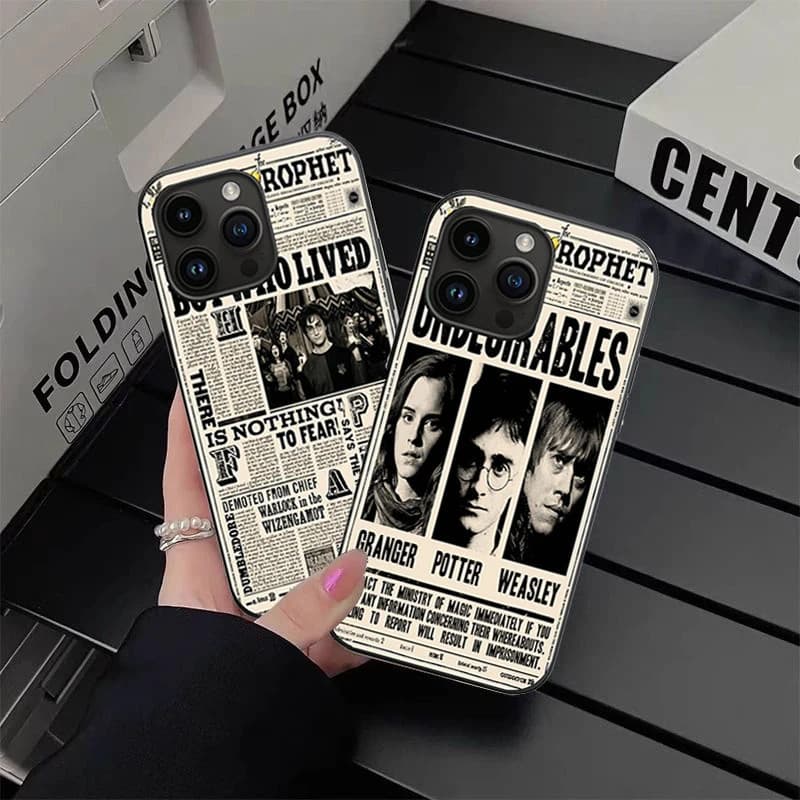 Capa De Telefone Harry Potter 3D Motion Para Todos Os Modelos , Como iPhone 11 12 13 14 15 16 17 SAMSUNG POCO etc . Prot