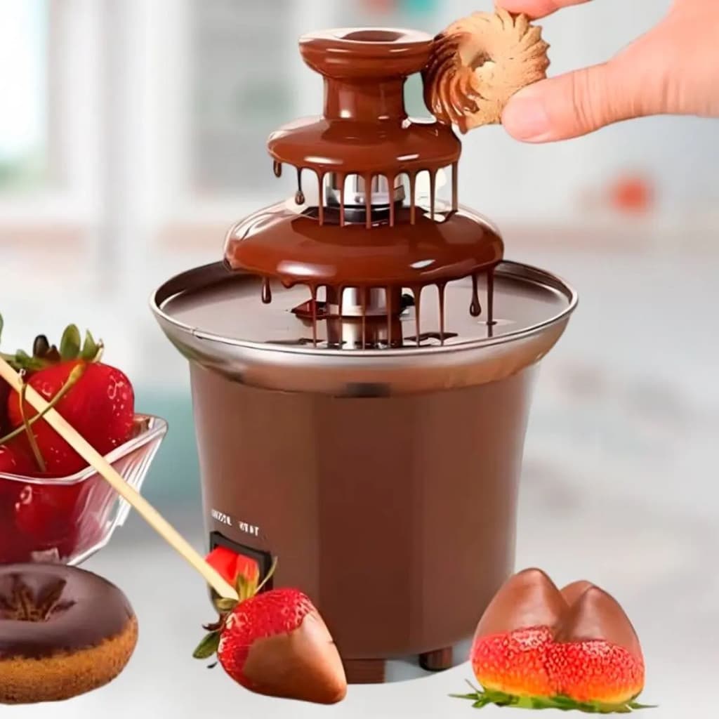 Mini Cascata Panela Fondue Eletrica Fonte Chocolate