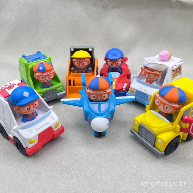 Figura de Quebra-Cabeça Educativa em Inglês para Crianças, Modelo de Carro de Brinquedo Blippi Ball Pit I