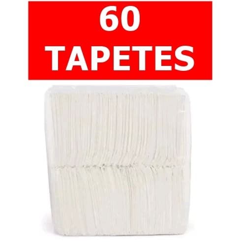 Tapete Higiênico Para Cachorro 60 x 60 com 50 unidades - TAPETE HIGIENICO PARA CÃO PET