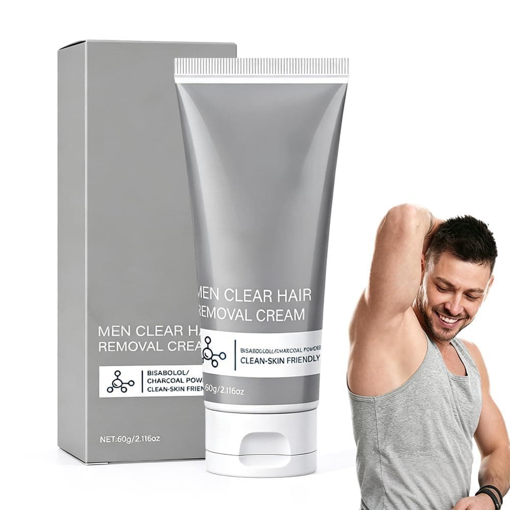 Creme Depilatório para Homens, Creme Suave para Remoção de Pelos do Corpo para Braços, Pernas, Peito, Costas, Axilas, De