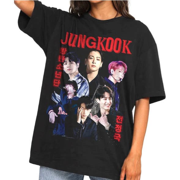 Camiseta Jungkook Unissex Camisa BTS Blusa Algodão 10