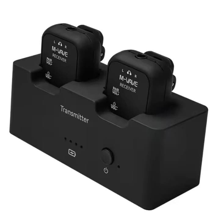 Monitor Palco Mvave WP-12 - 1 Transmissor e 2 Receptores M-Vave Sws12 (WP12)