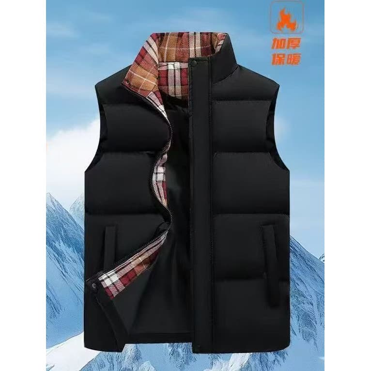 Para baixo colete de algodão masculino inverno gola alta resistente ao frio jaqueta quente estilo americano costura Casu