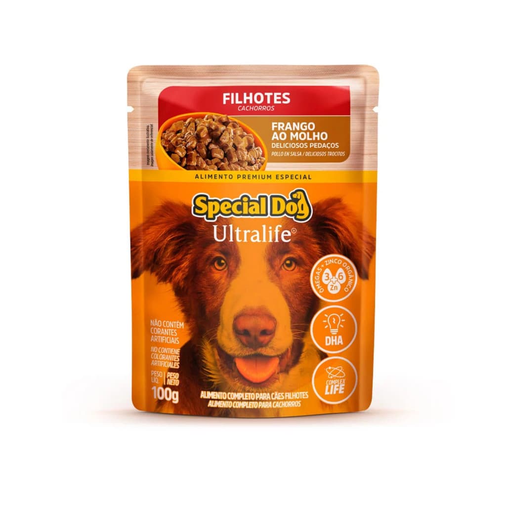 Racao Special Dog Sache Filhote Frango Ao Molho 100g