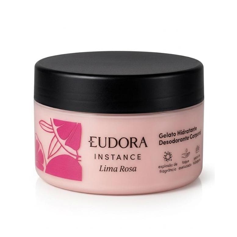 Gelato Hidratante Desodorante Corporal Eudora Instance Lima Rosa 200g