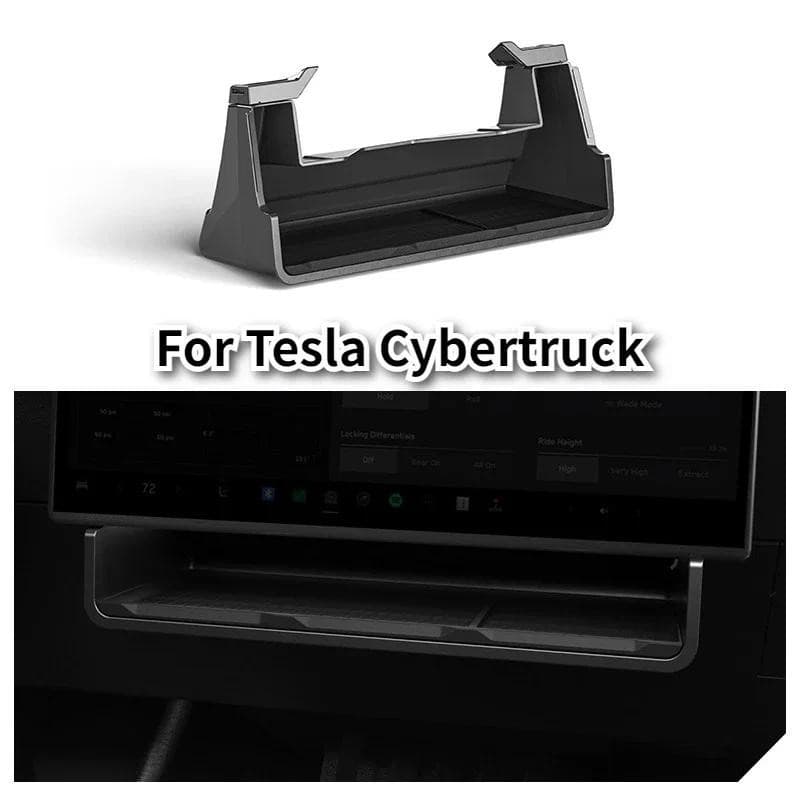 Para Tesla Cybertruck Sob A Tela Caixa De Armazenamento ABS Controle Central Escondido Pendurado Organizador Bandeja Ace